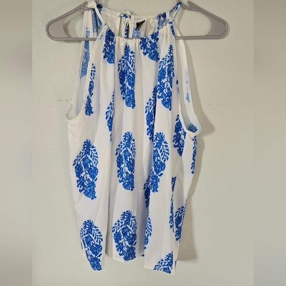 Shein Tank Blue pattern Size Large - Picture 1 of 5